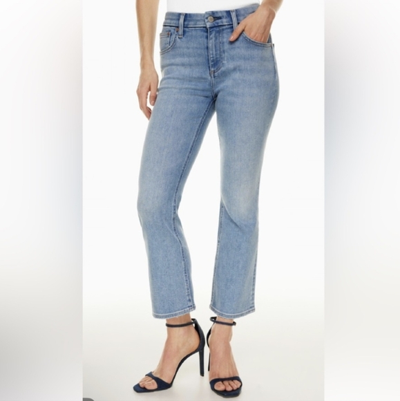 Denim Forum Denim - Denim Forum Aritzia The 90's Lexi Lo Rise Bootcut Ankle Denim Jeans Size 30